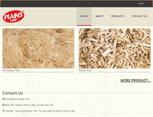 Tablet Screenshot of plainshemp.com